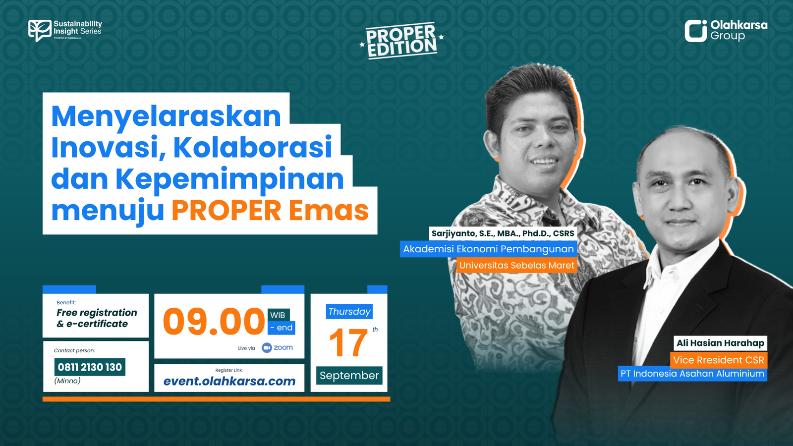 SIS PROPER Edition: Menyelaraskan Inovasi, Kolaborasi, dan Kepemimpinan menuju PROPER Emas