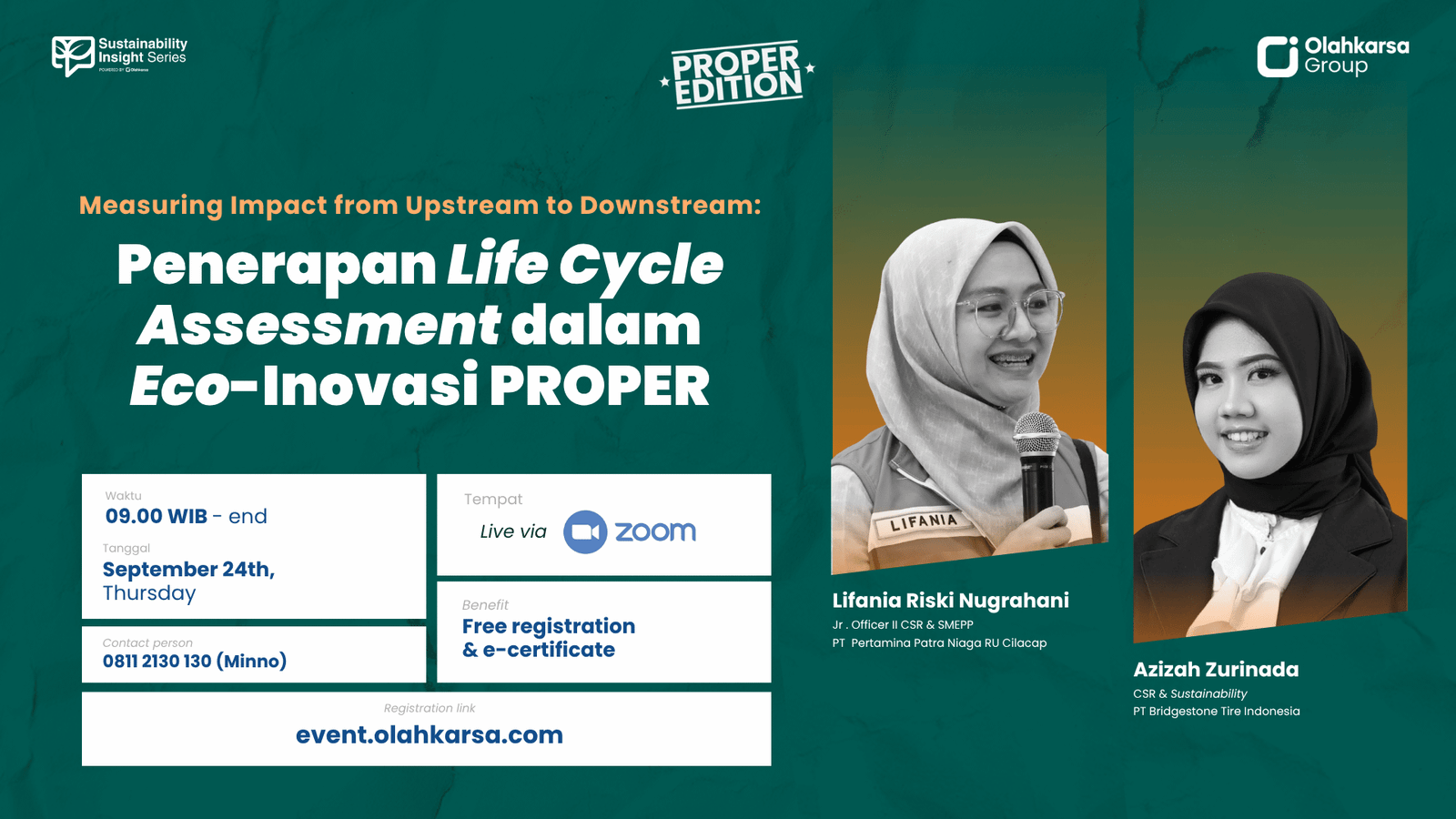 Measuring Impact from Upstream to Downstream: Penerapan Life Cycle Assessment dalam Eco-Inovasi PROPER